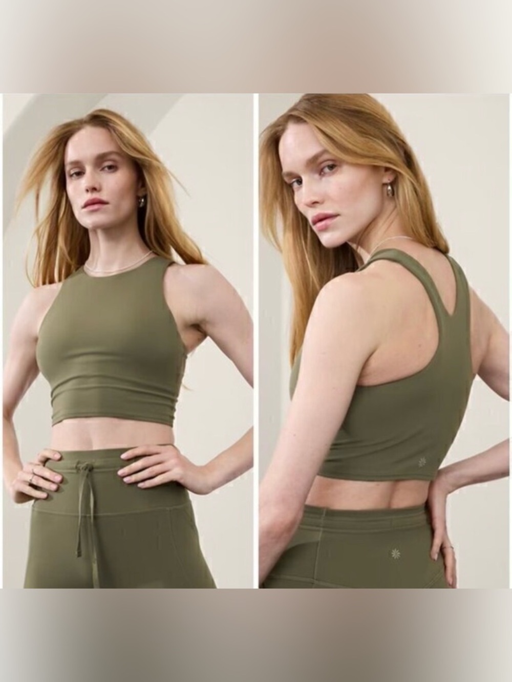 Athleta Conscious Crop Bra size S, dark gray (charcoal)